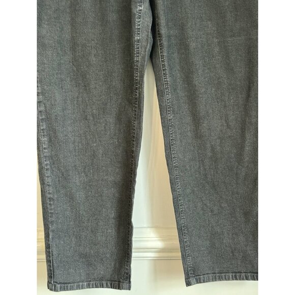 Vtg Eileen Fisher Women Denim Pants Sz 1X Charcoal Gray Straight Leg Minimalist - Picture 4 of 7